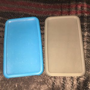 Blue and grey iPod case.